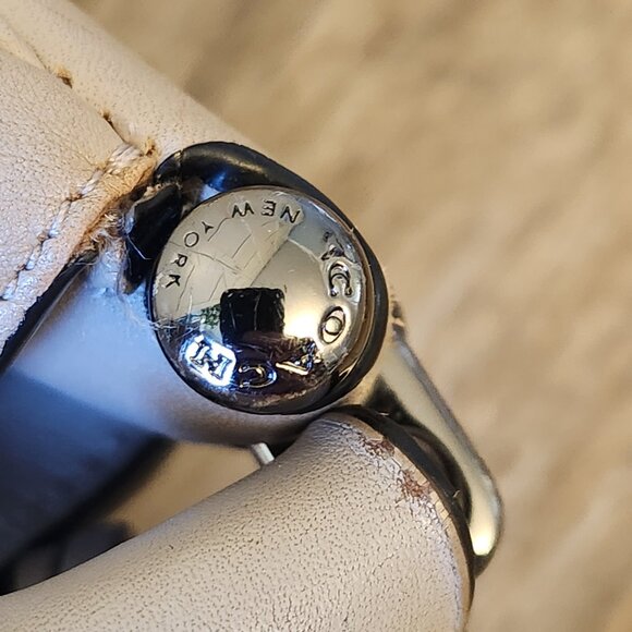 Coach Nomad Hobo in Grey Birch Taupe Willow with Tea Rose Details - Picture 7 of 14